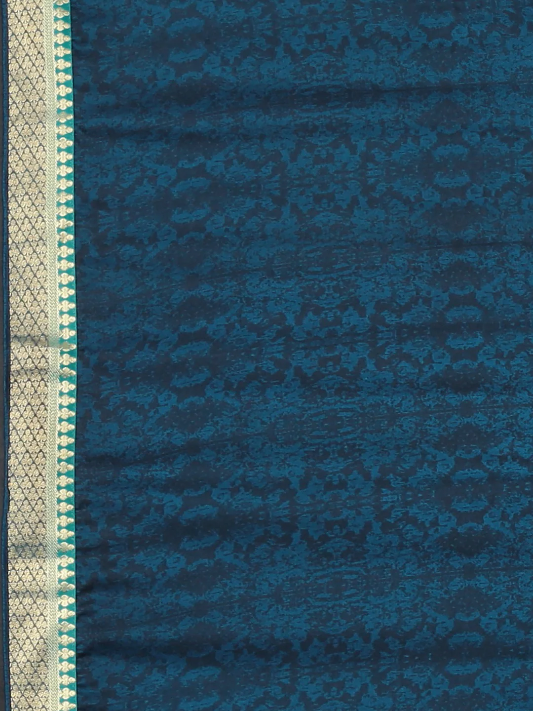 Neerus Blue Printed Saree With Blouse - Image 6