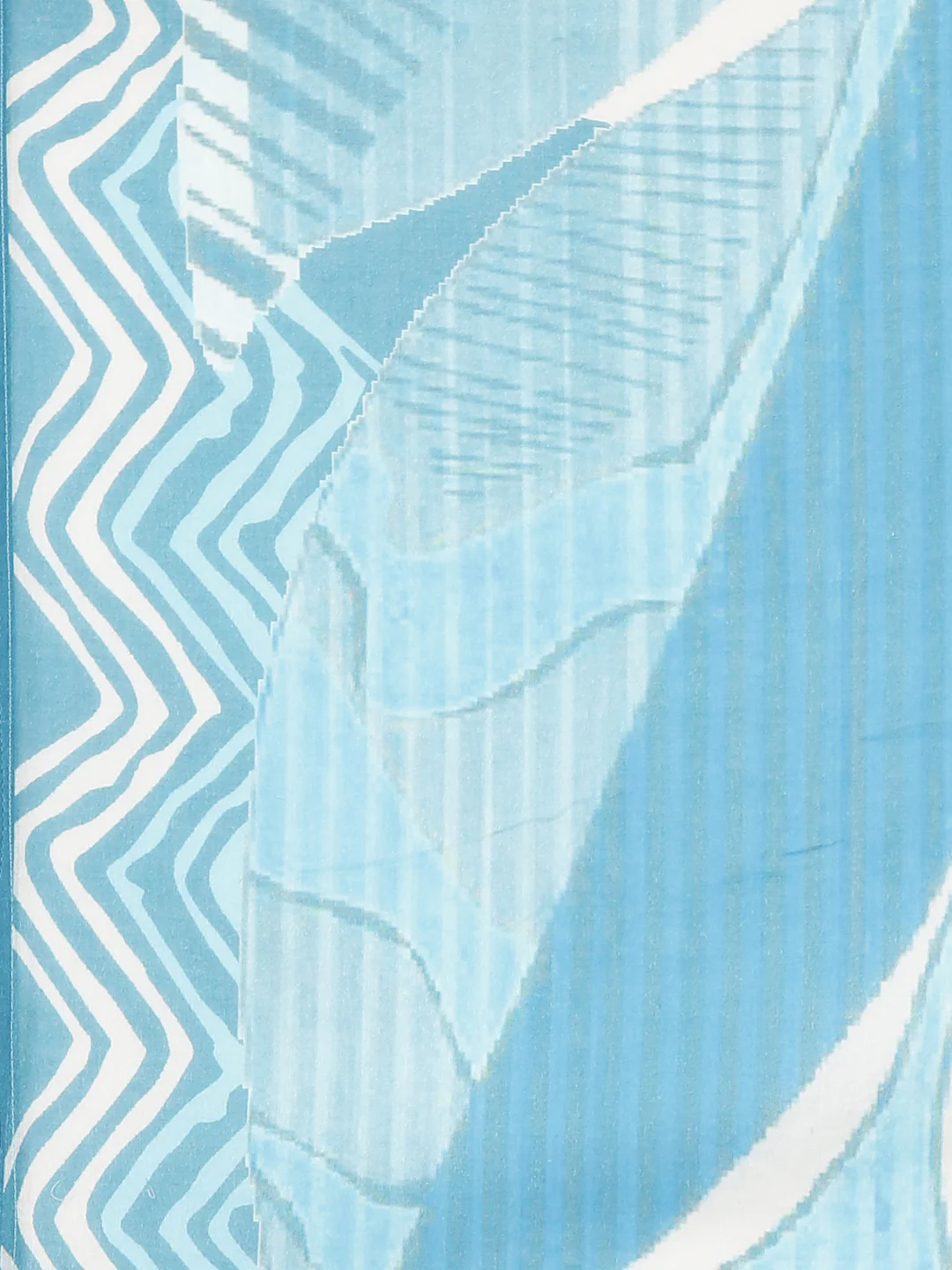 Neerus Blue Printed Straight Kurta and Trousers With Dupatta - Image 7