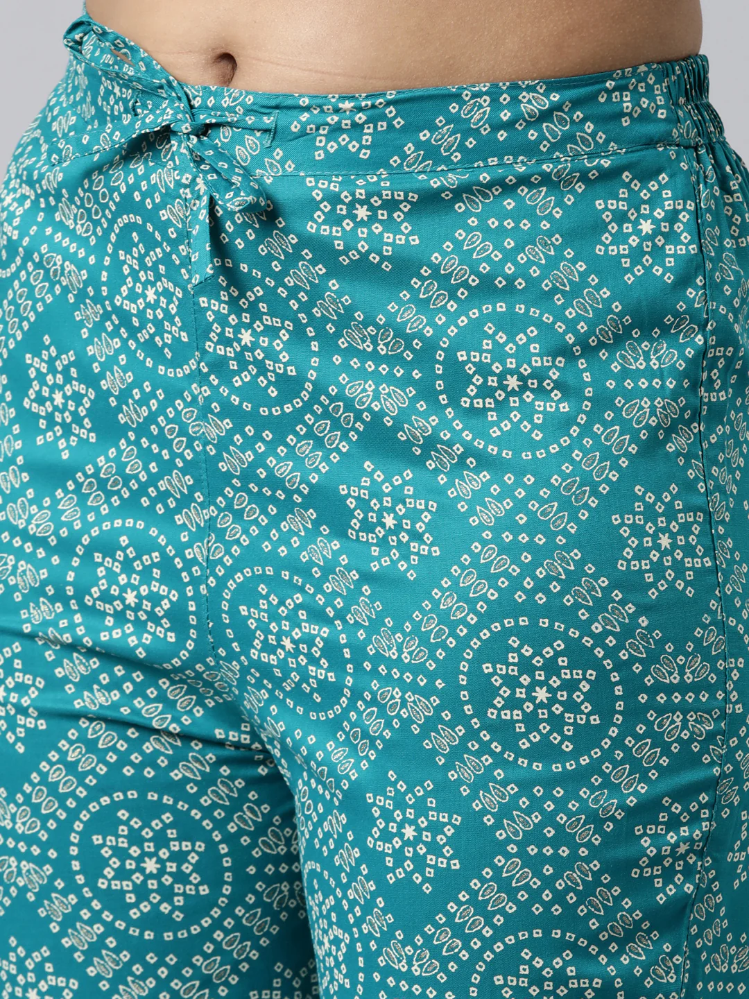Neerus Blue Regular Calf Length Printed Readymade Suits - Image 6