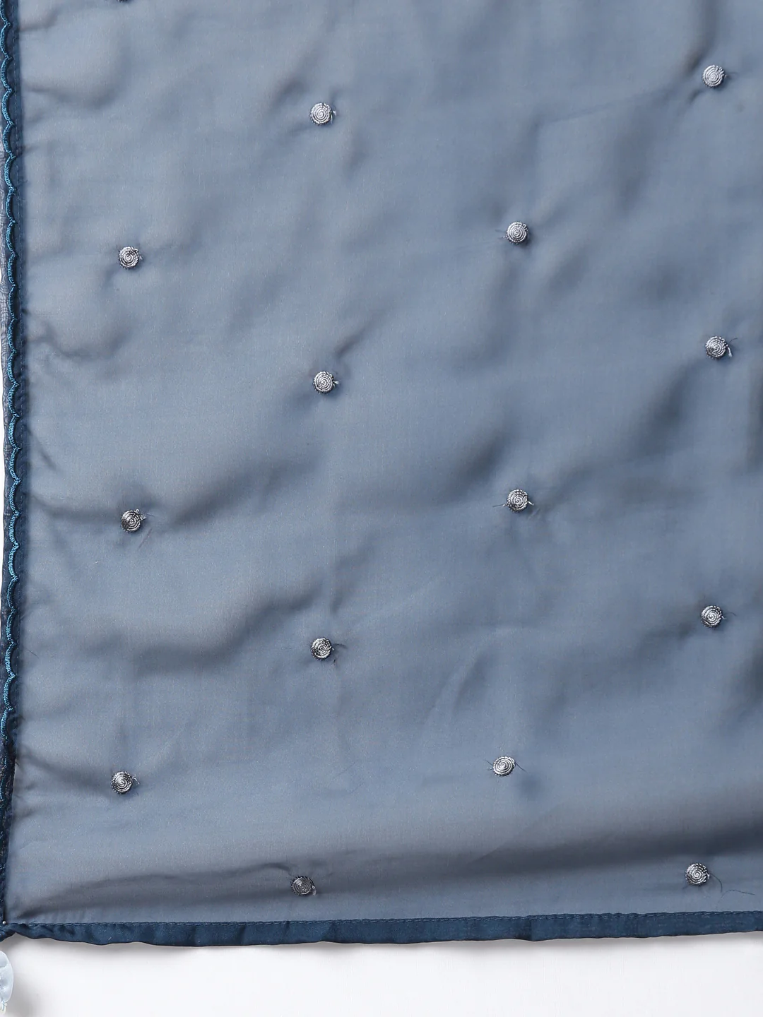 Neerus Blue Regular Straight Floral Kurta And Sharara With Dupatta - Image 7