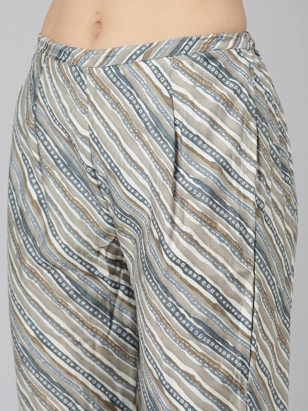 Neerus Blue Regular Straight Printed Readymade suits - Image 6