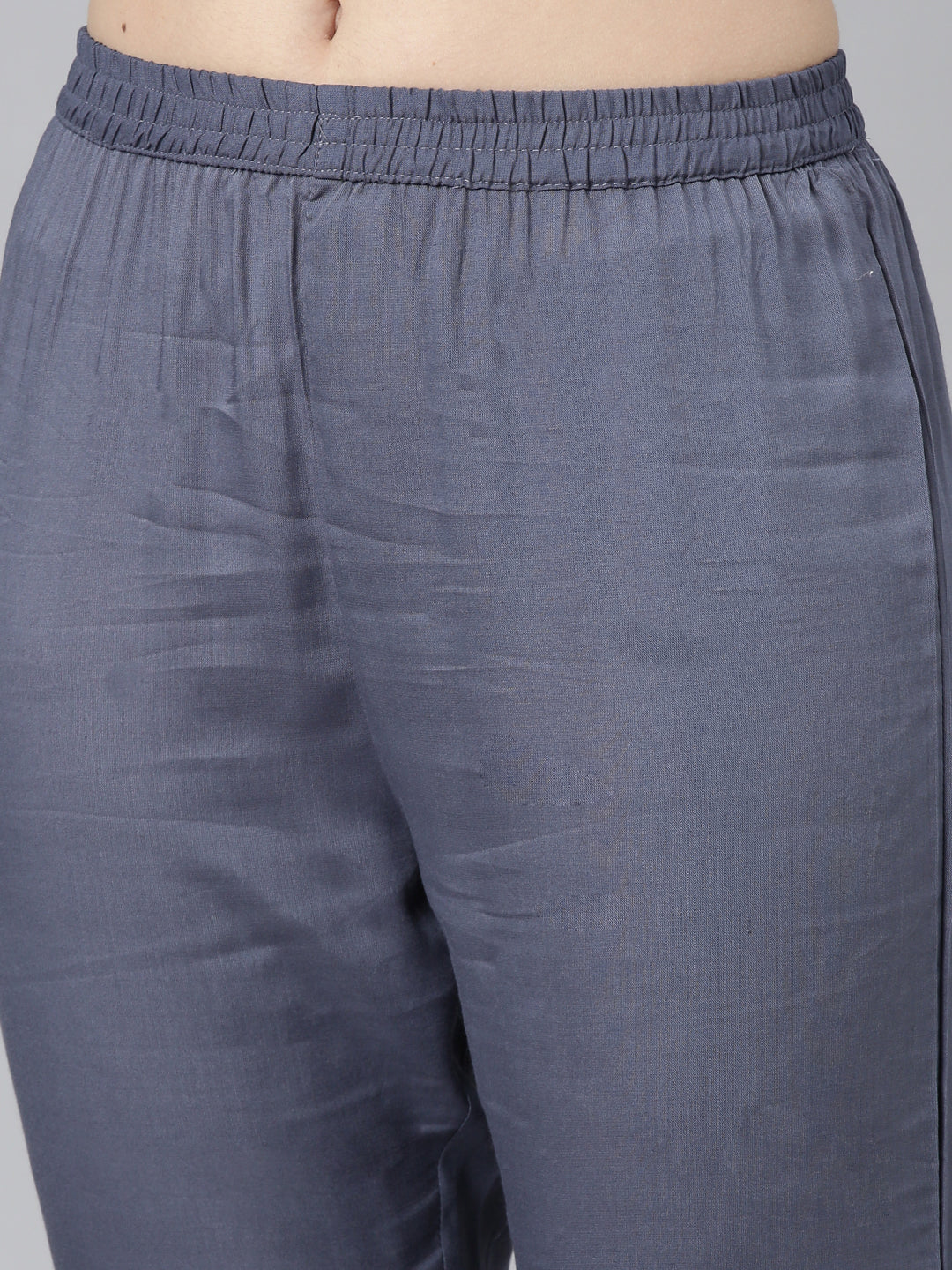 Neerus Blue Regular Straight Printed Readymade suits - Image 6