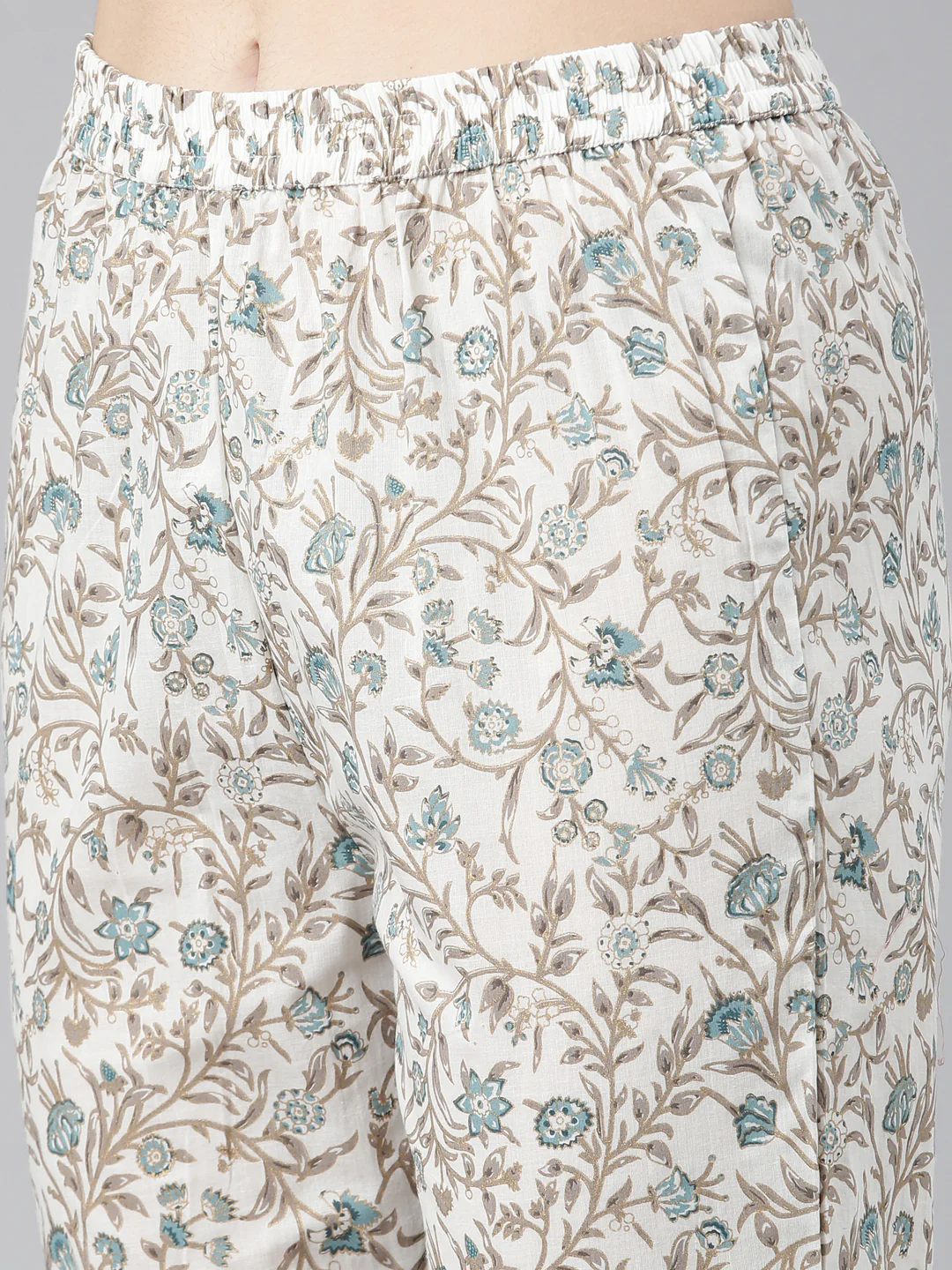 Neerus Blue Regular Straight Printed Readymade suits - Image 6