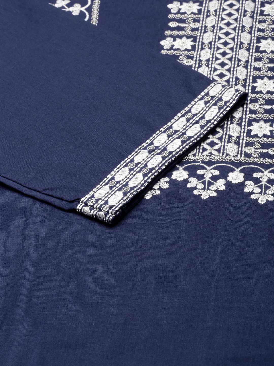 Neerus Blue Straight Casual Floral Straight Kurta - Image 6