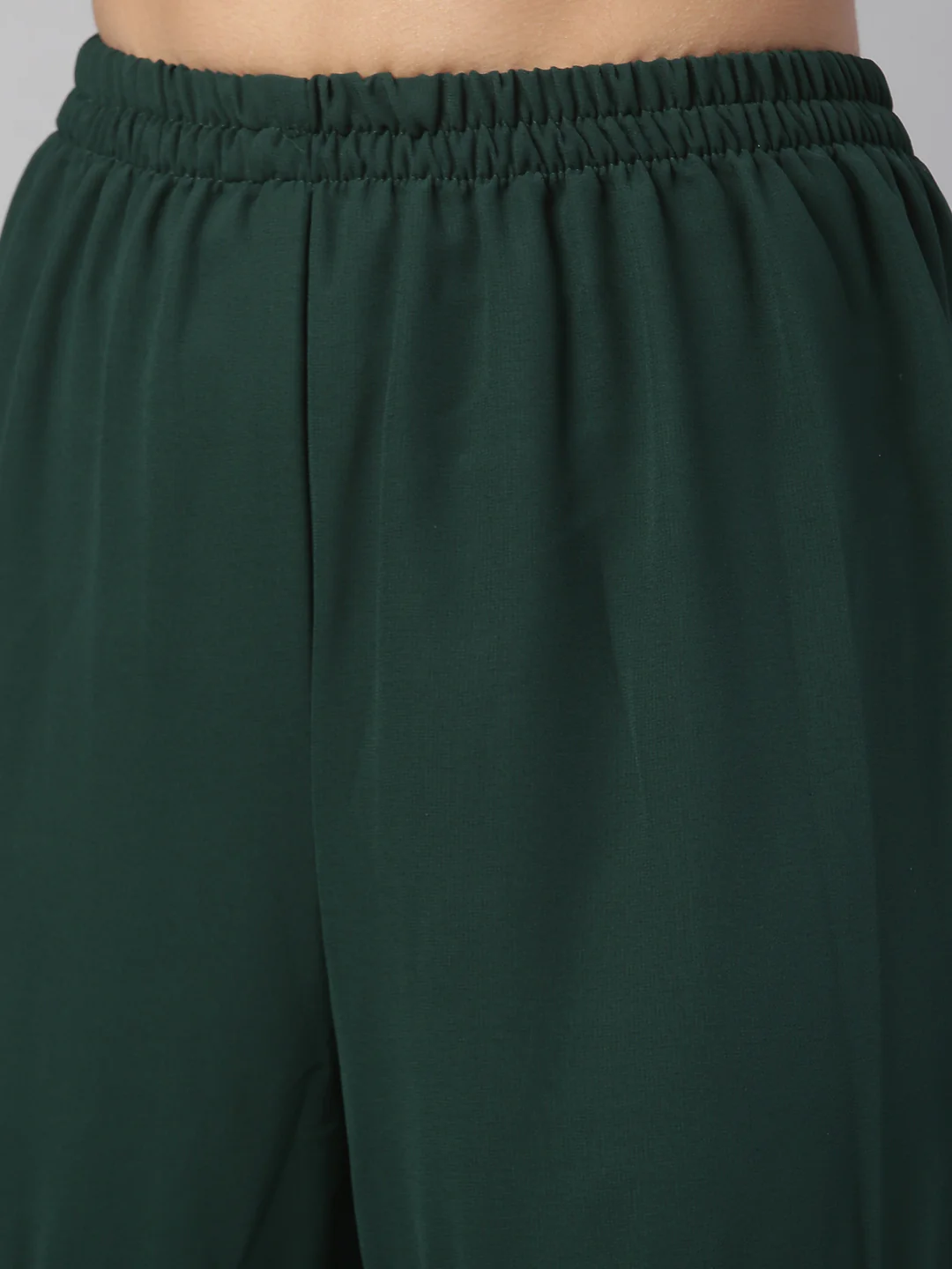 Neerus Bottle Green Color Georgette Fabric Suit Set - Image 4