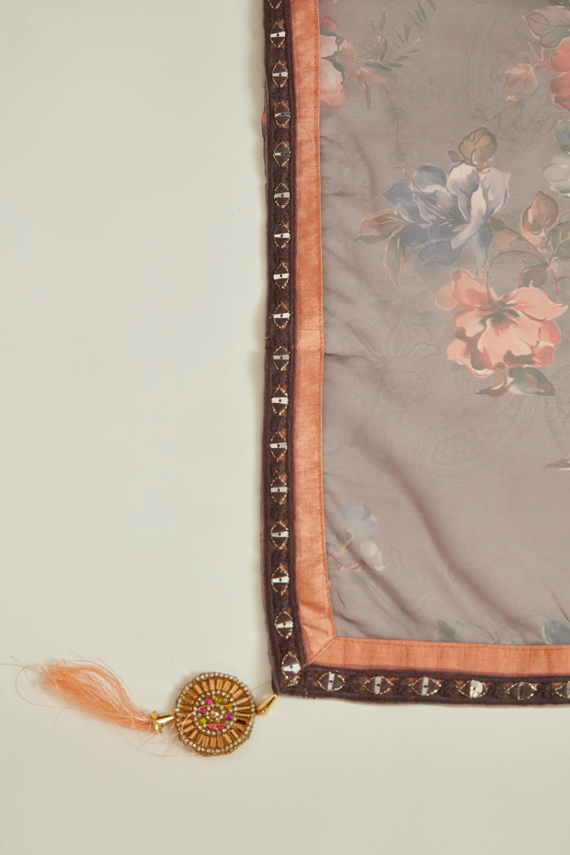 Neerus Brown Colour Georgette Fabric Gown - Image 6
