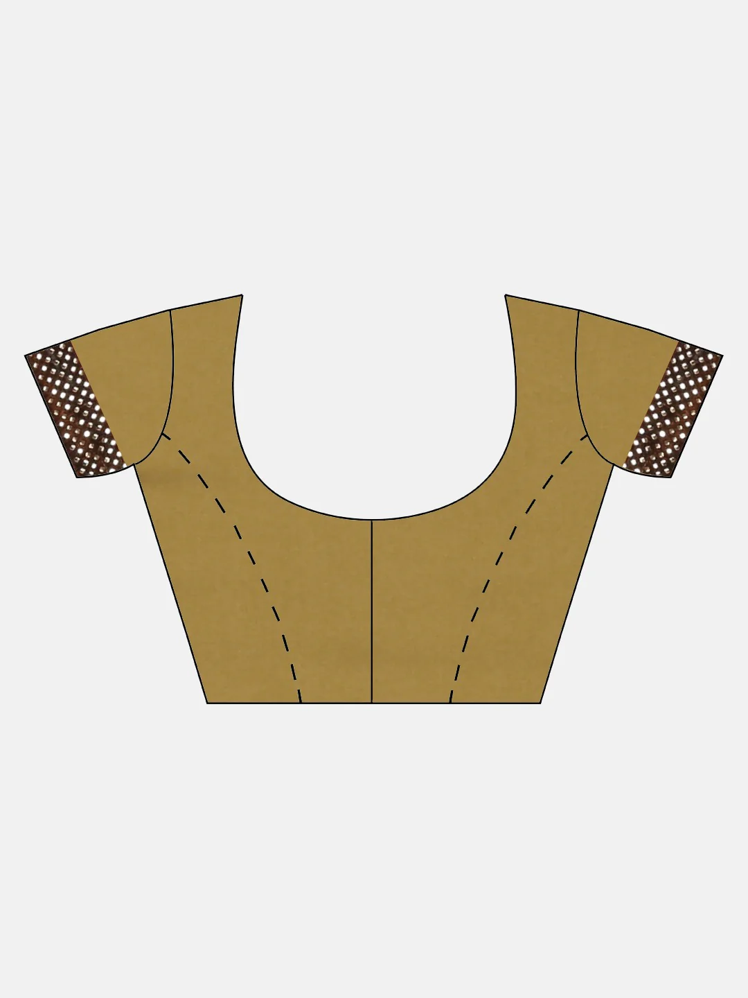 Neerus Brown Embellished Saree With Blouse - Image 5