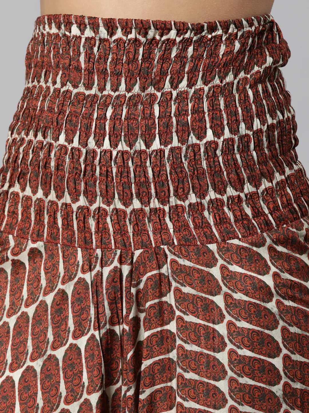 Neerus Brown Regular Straight Chevron Kurta And Veshti With Jacket - Image 5