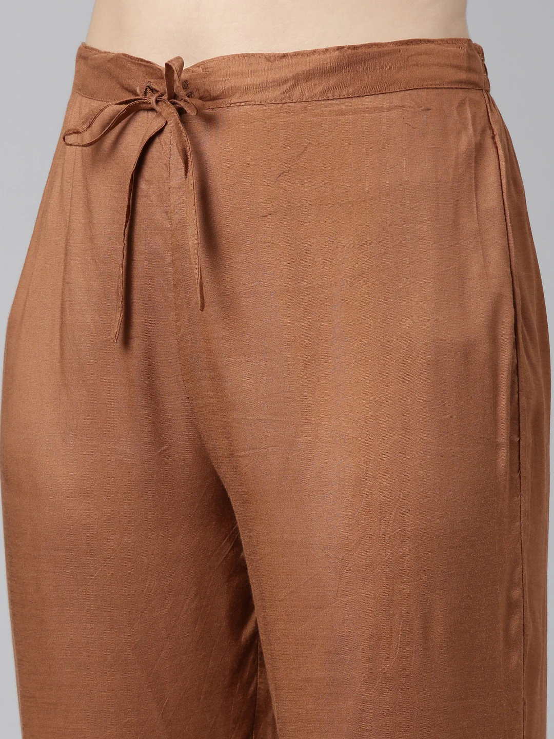 Neerus Brown Regular Straight Printed Readymade suits - Image 6