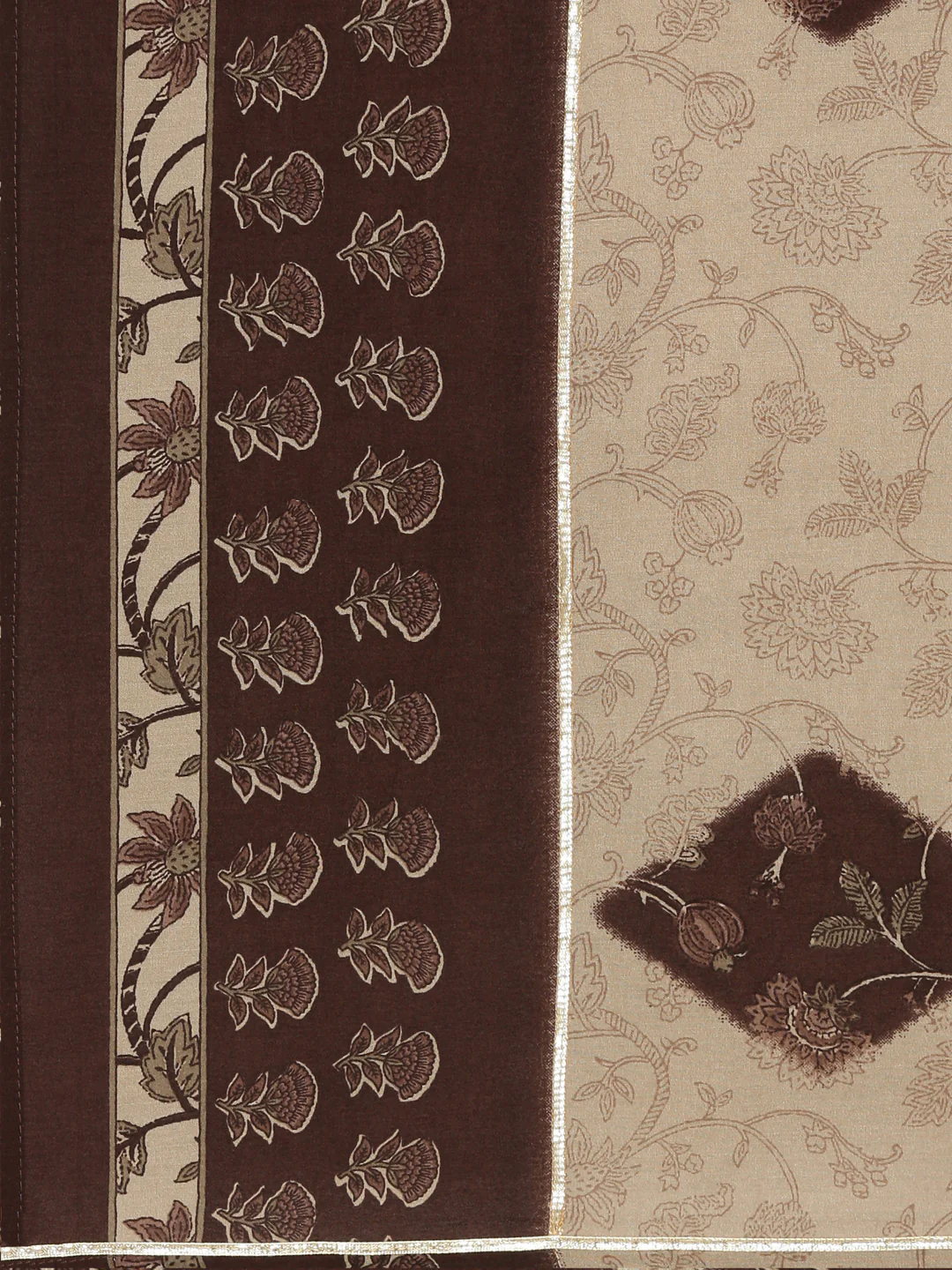 Neerus Brown Regular Straight Printed Readymade suits - Image 7
