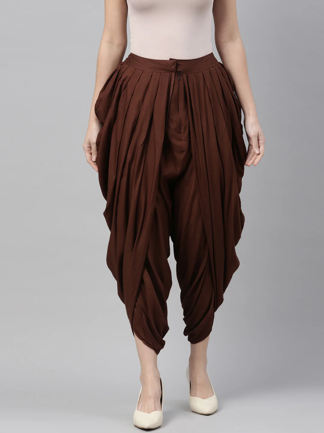 Neerus Choco Color Rayon Fabric Dhotti - Image 2