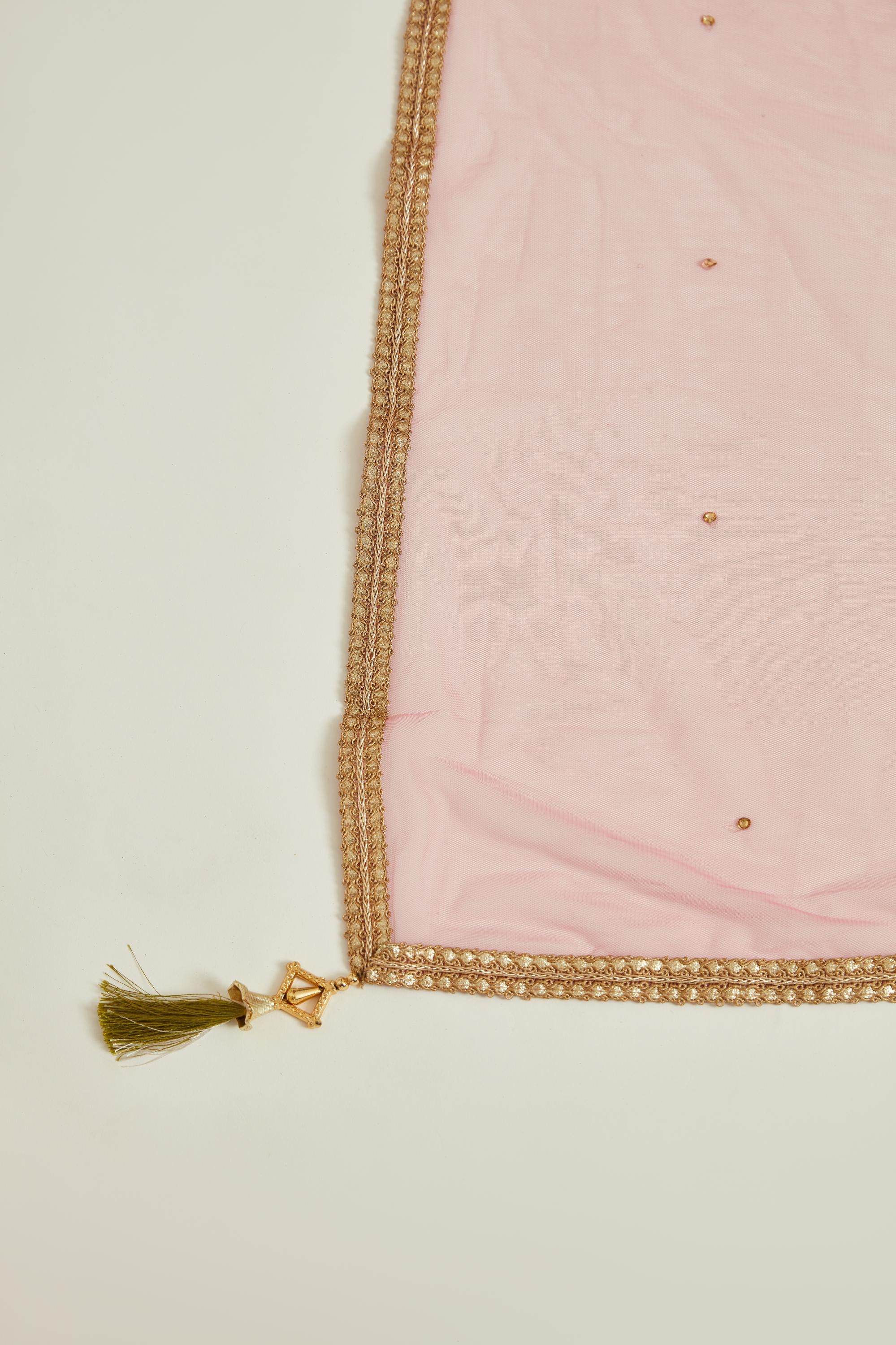 Neerus Cream Colour Georgette Fabric Suit - Image 5