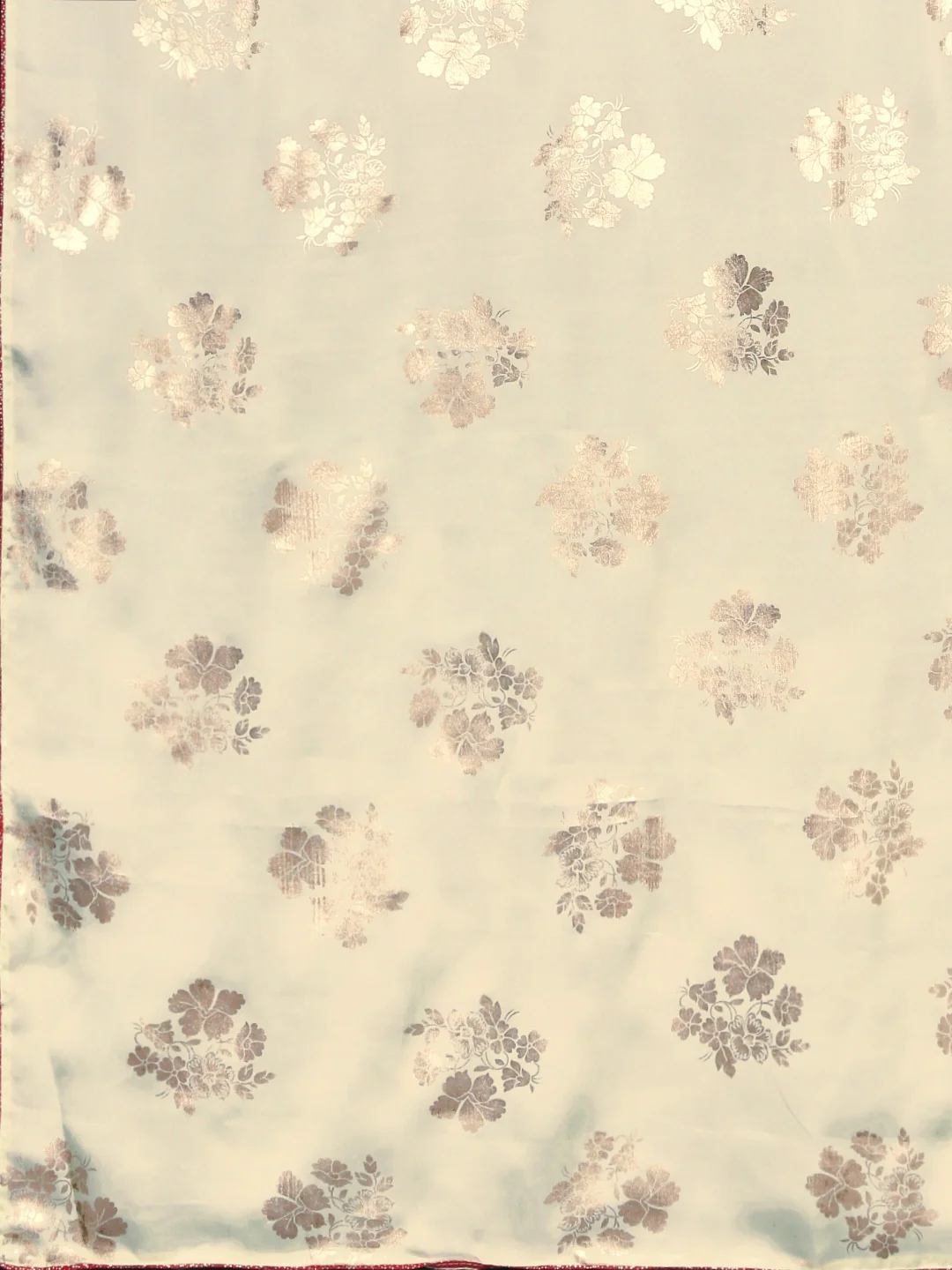 Neerus Cream Printed Saree With Blouse - Image 4