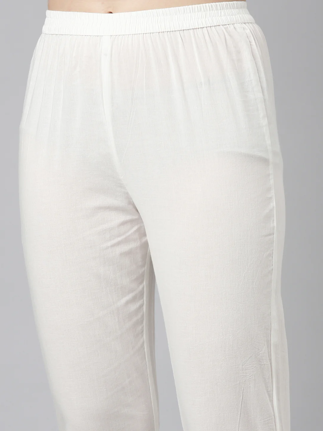 Neerus Cream Regular Straight Embroidered Readymade suits - Image 6