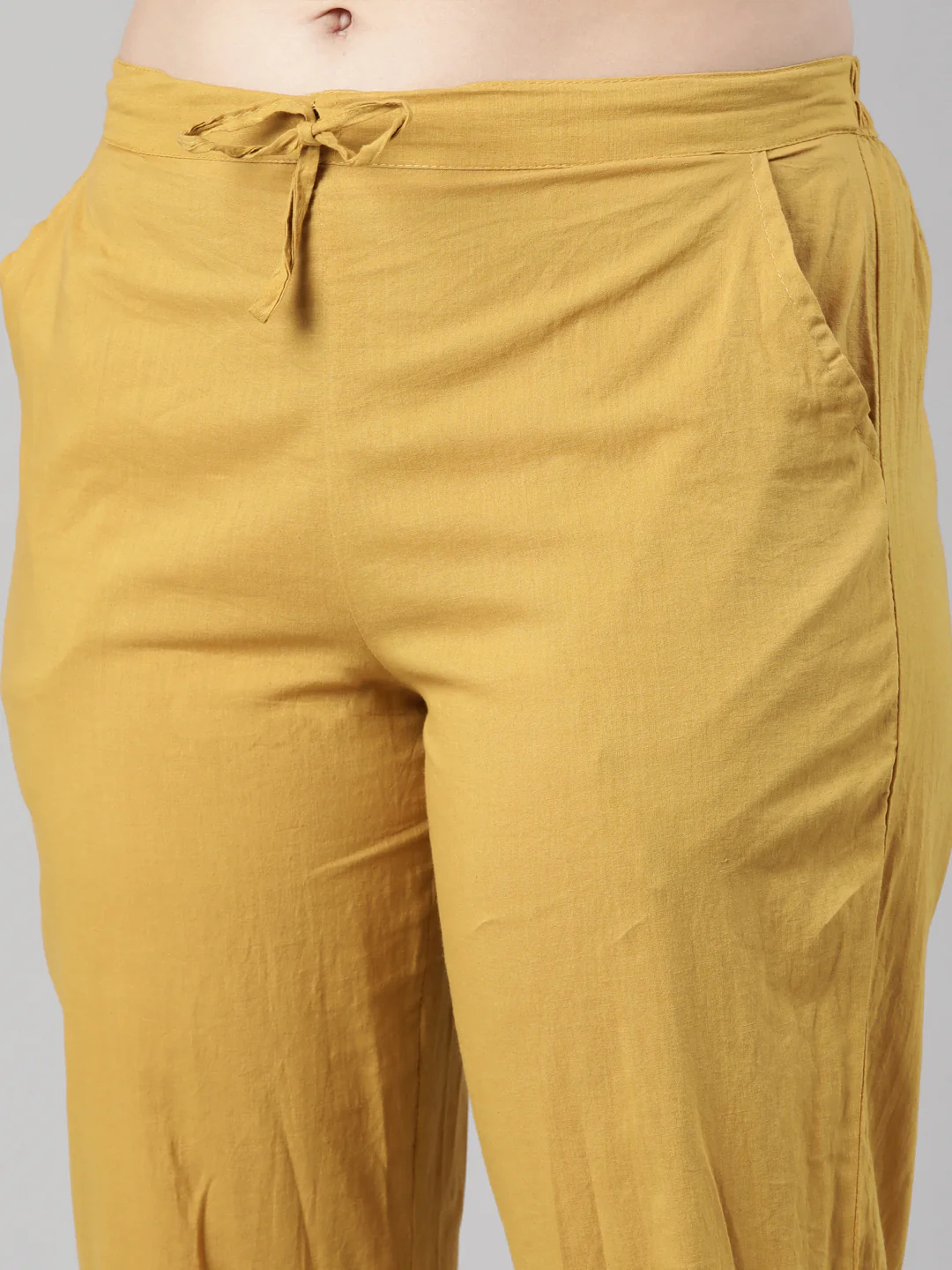 Neerus Cream Regular Straight Floral Kurta And Trousers With Dupatta - Image 5