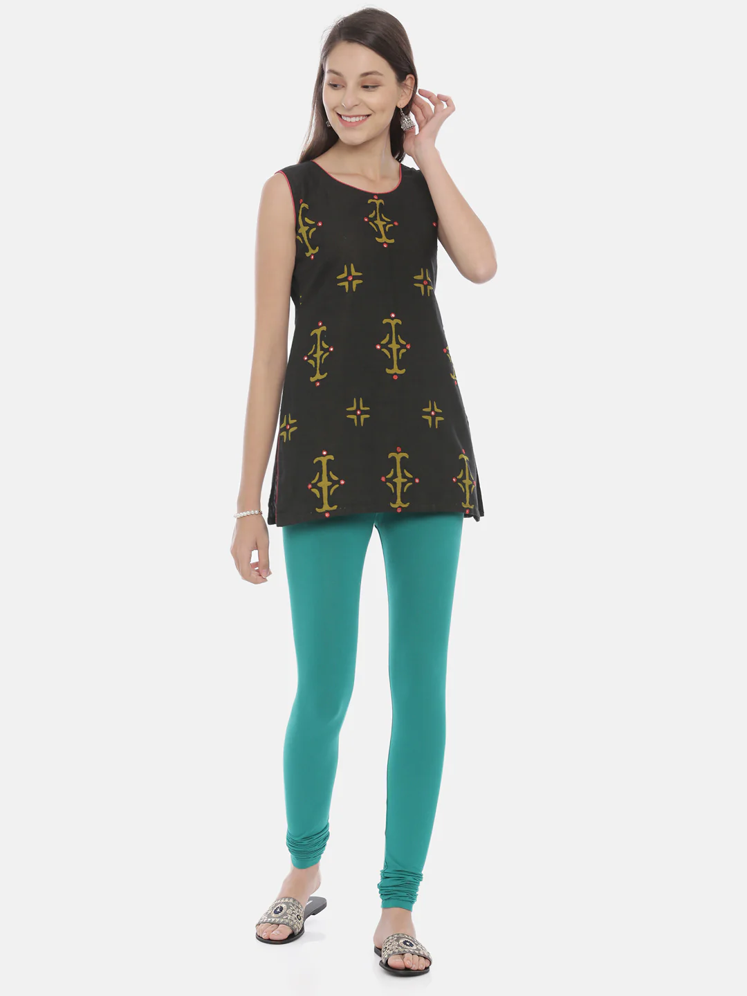 Neerus D Rama Color Lycra Fabric Leggings - Image 10