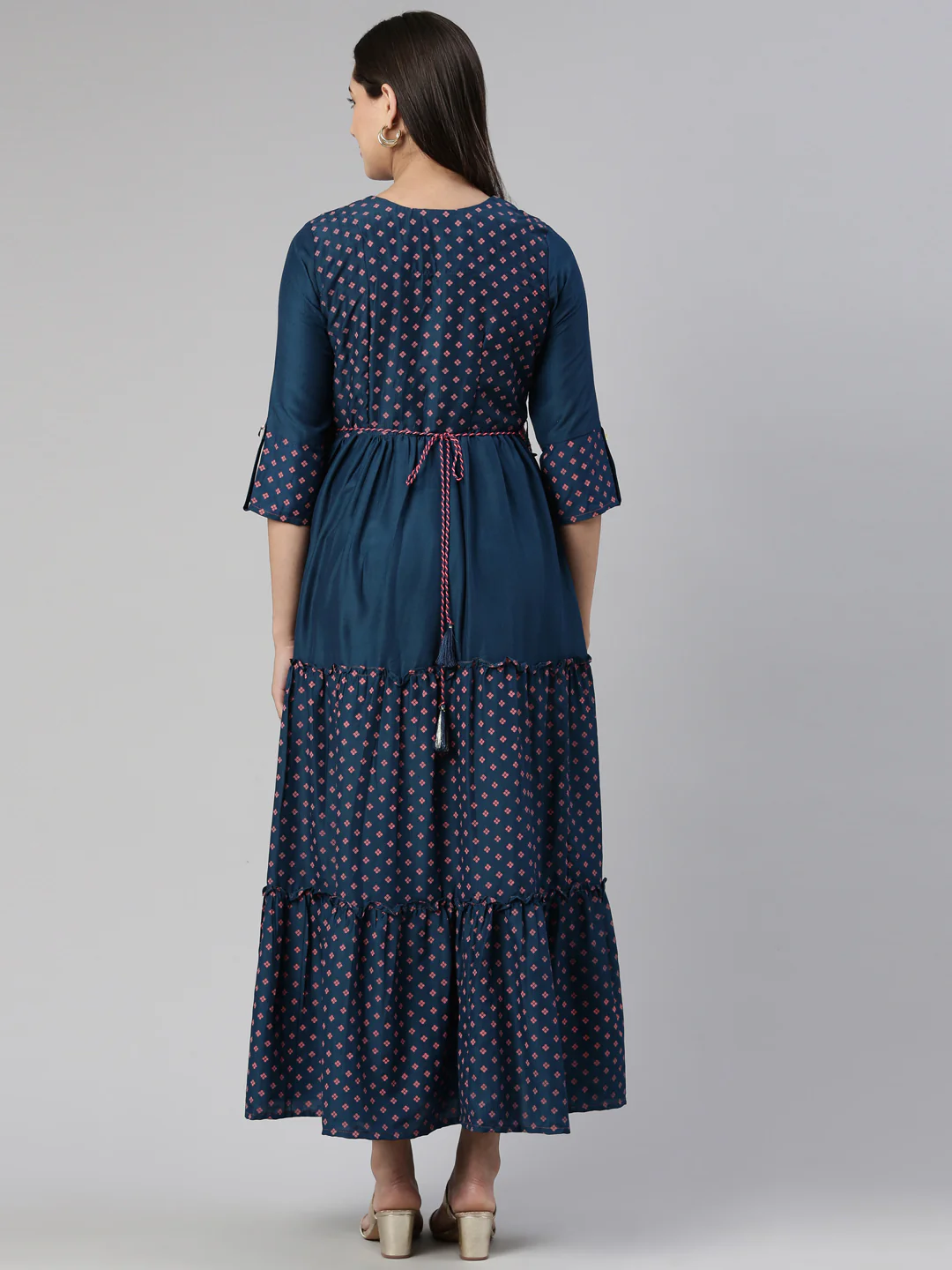 Neerus Ethnic Motifs Ethnic Maxi Dress - Image 3