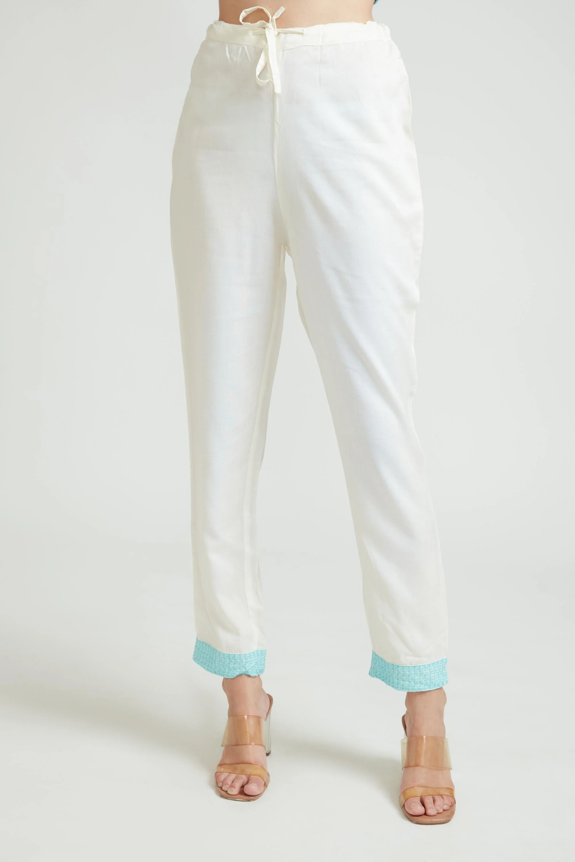 Neerus Ferozi Color Cotton Fabric Kurta Set - Image 5