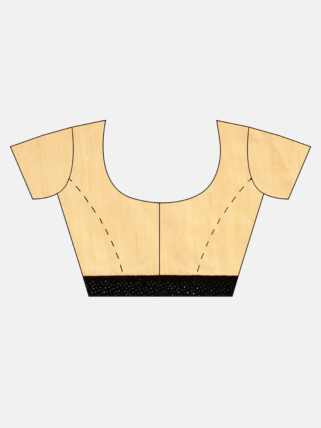 Neerus Gold & Black Embellished Saree With Blouse - Image 5