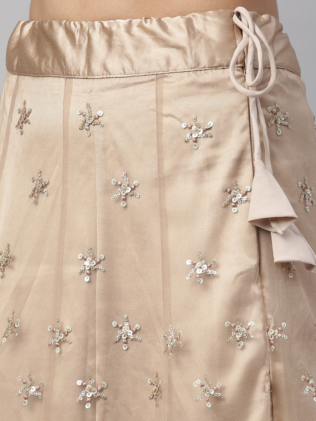 Neerus Gold Color Nett Fabric Lehenga Set - Image 16