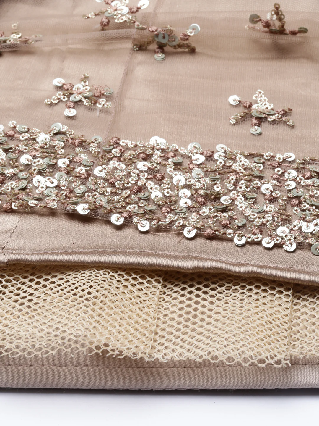 Neerus Gold Color Nett Fabric Lehenga Set - Image 25