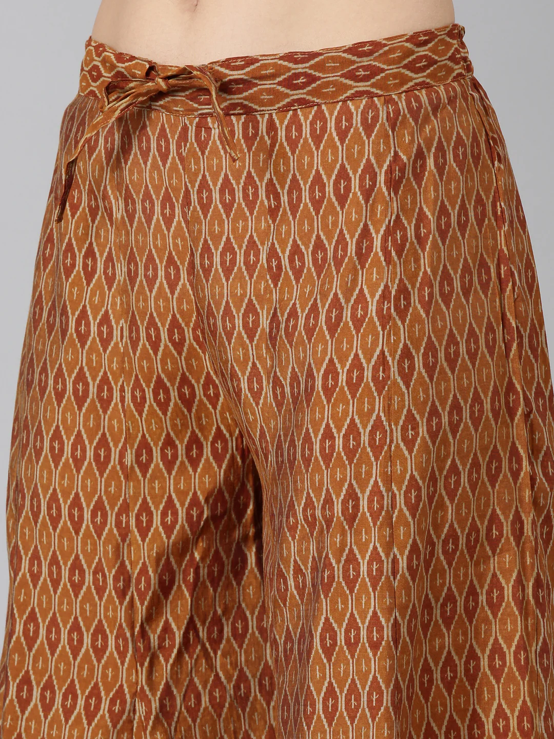 Neerus Gold Regular Straight Printed Kurta And Sharara With Dupatta - Image 6