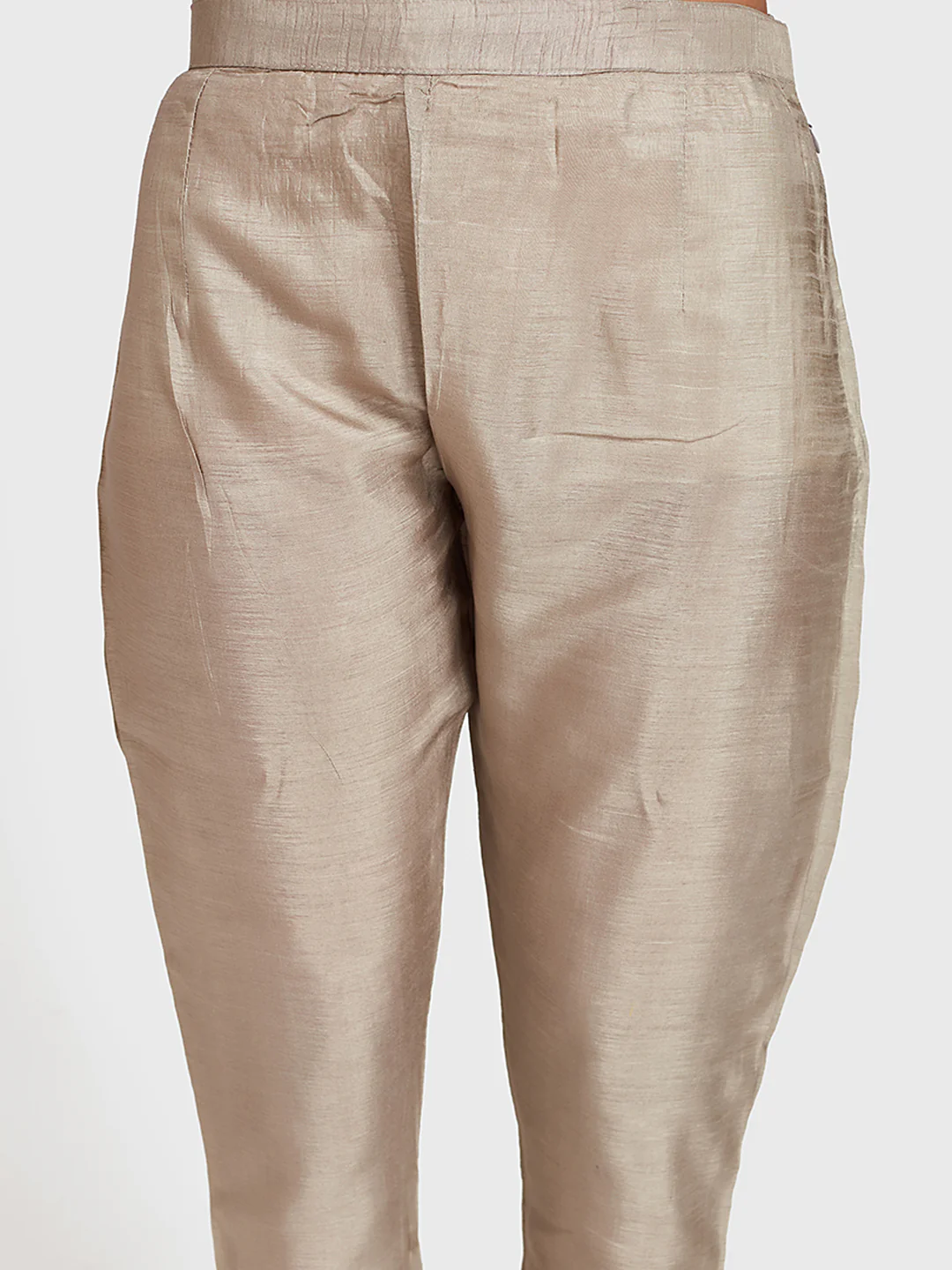 Neerus Gray Color Silk Fabric Suit-Pant - Image 5