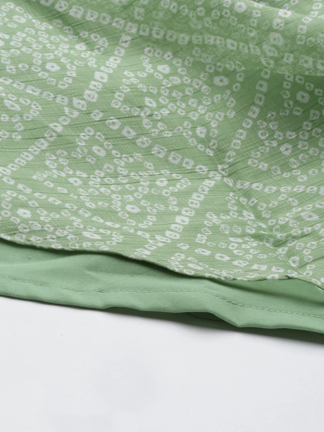 Neerus Green Color Chiffon Fabric Kurta - Image 9