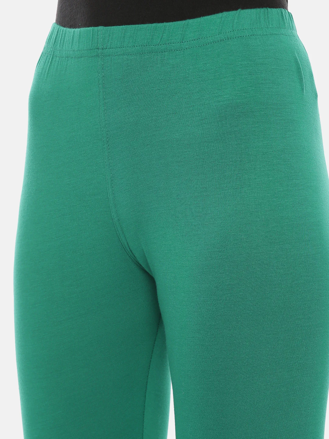 Neerus Green Color Lycra Fabric Leggings - Image 12