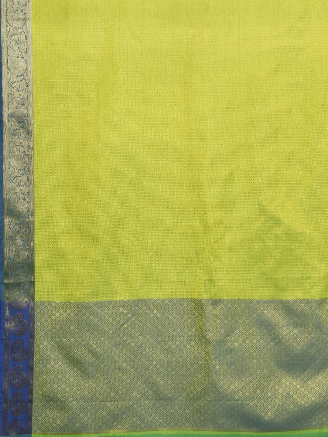 Neerus Green Color Silk Cotton Fabric Saree With Blouse Piece - Image 4