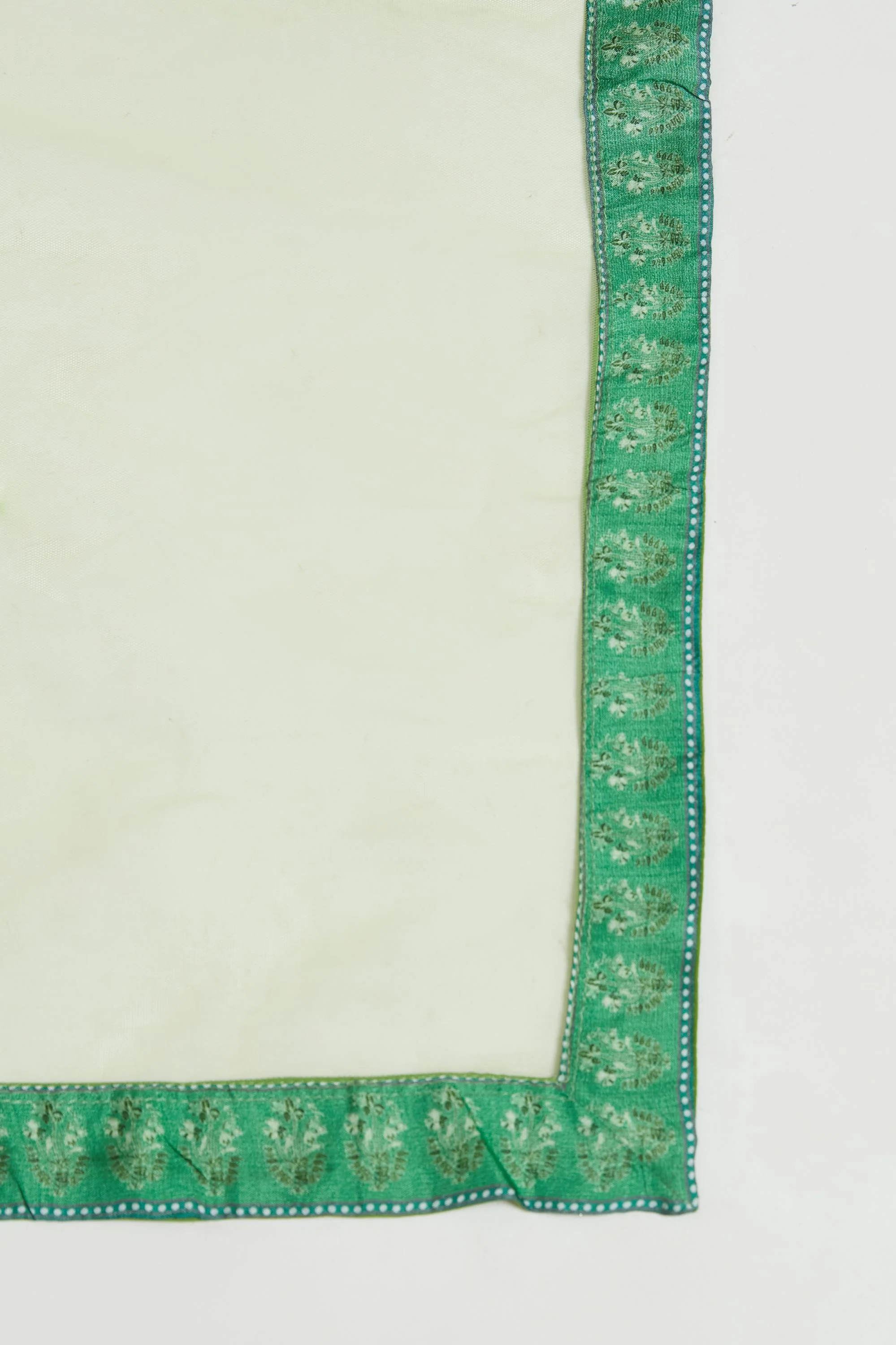 Neerus Green Color Silk Fabric Anarkali Suit Set - Image 4