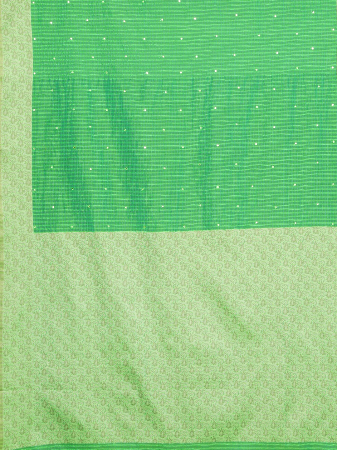 Neerus Green Embellished Saree With Blouse - Image 4