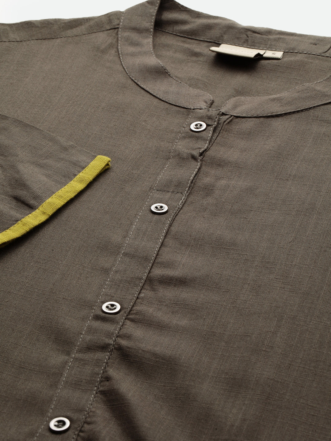 Neerus Green Embroidered Straight Kurta - Image 2