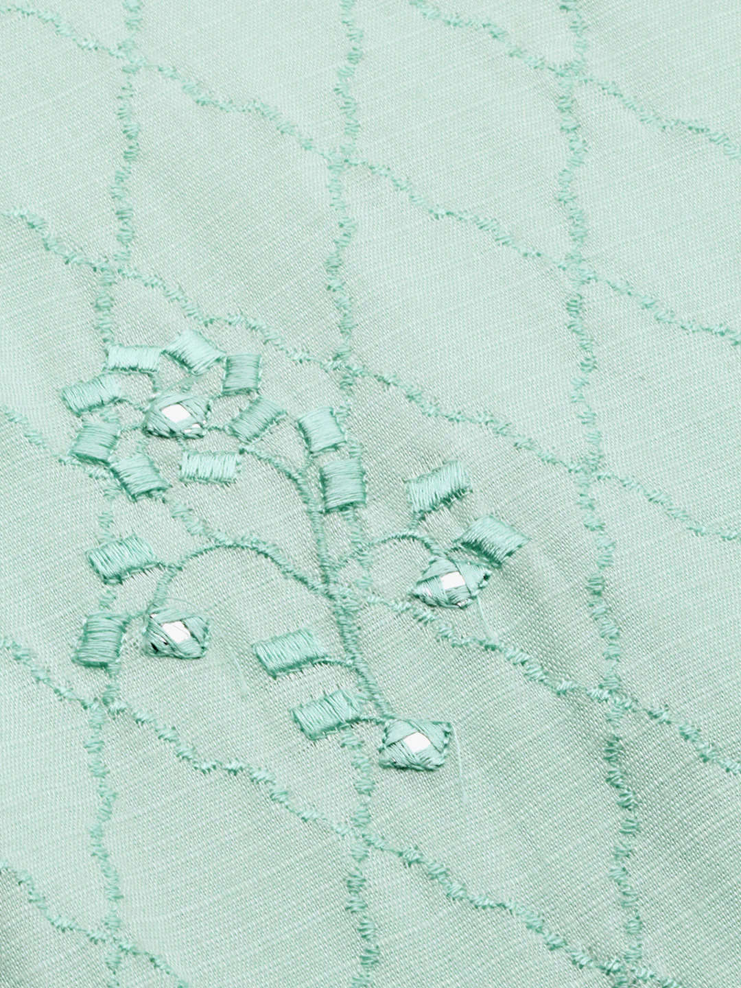 Neerus Green Embroidered Straight Kurta - Image 2