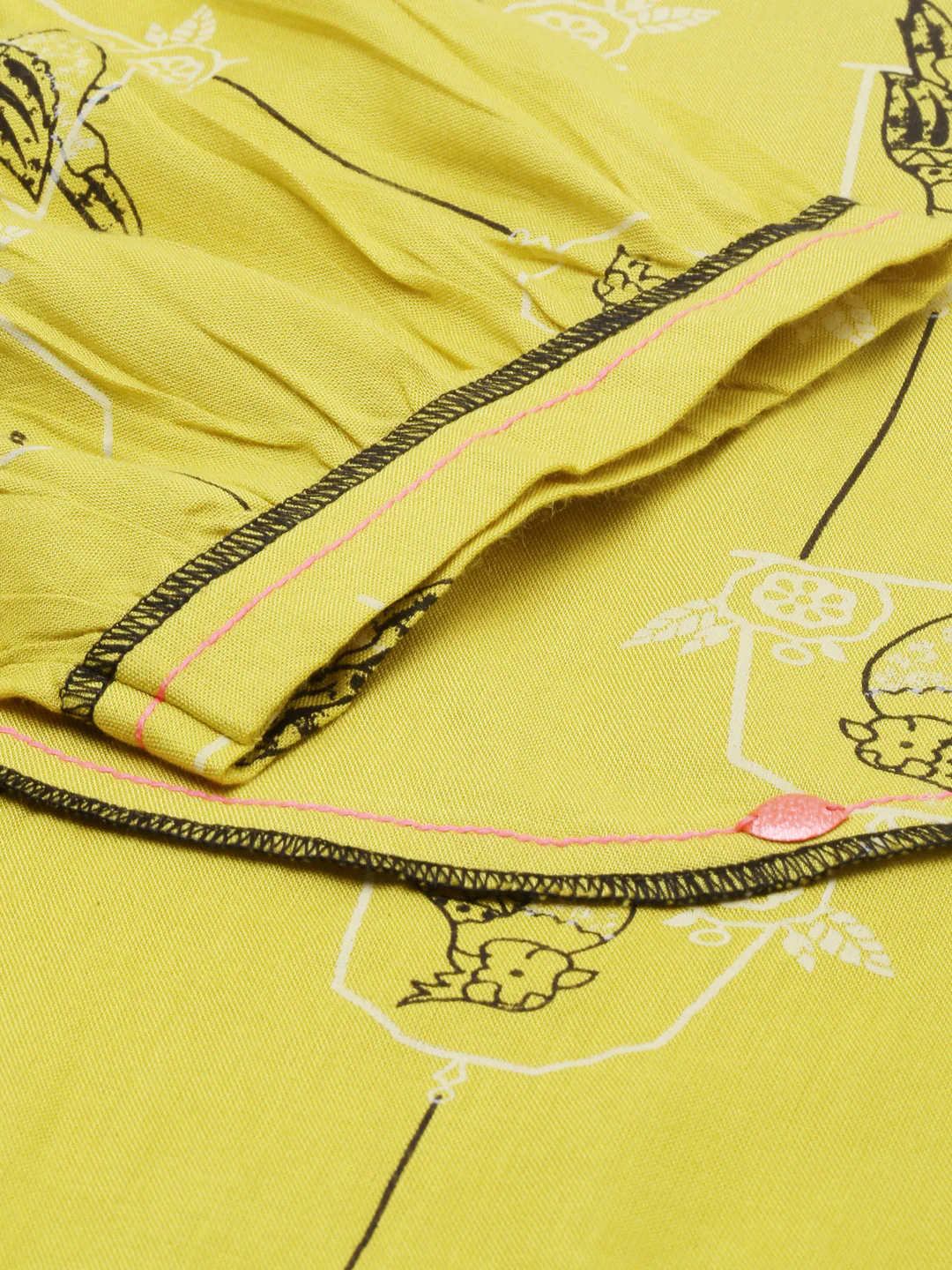 Neerus Green Printed High Low Kurta - Image 4