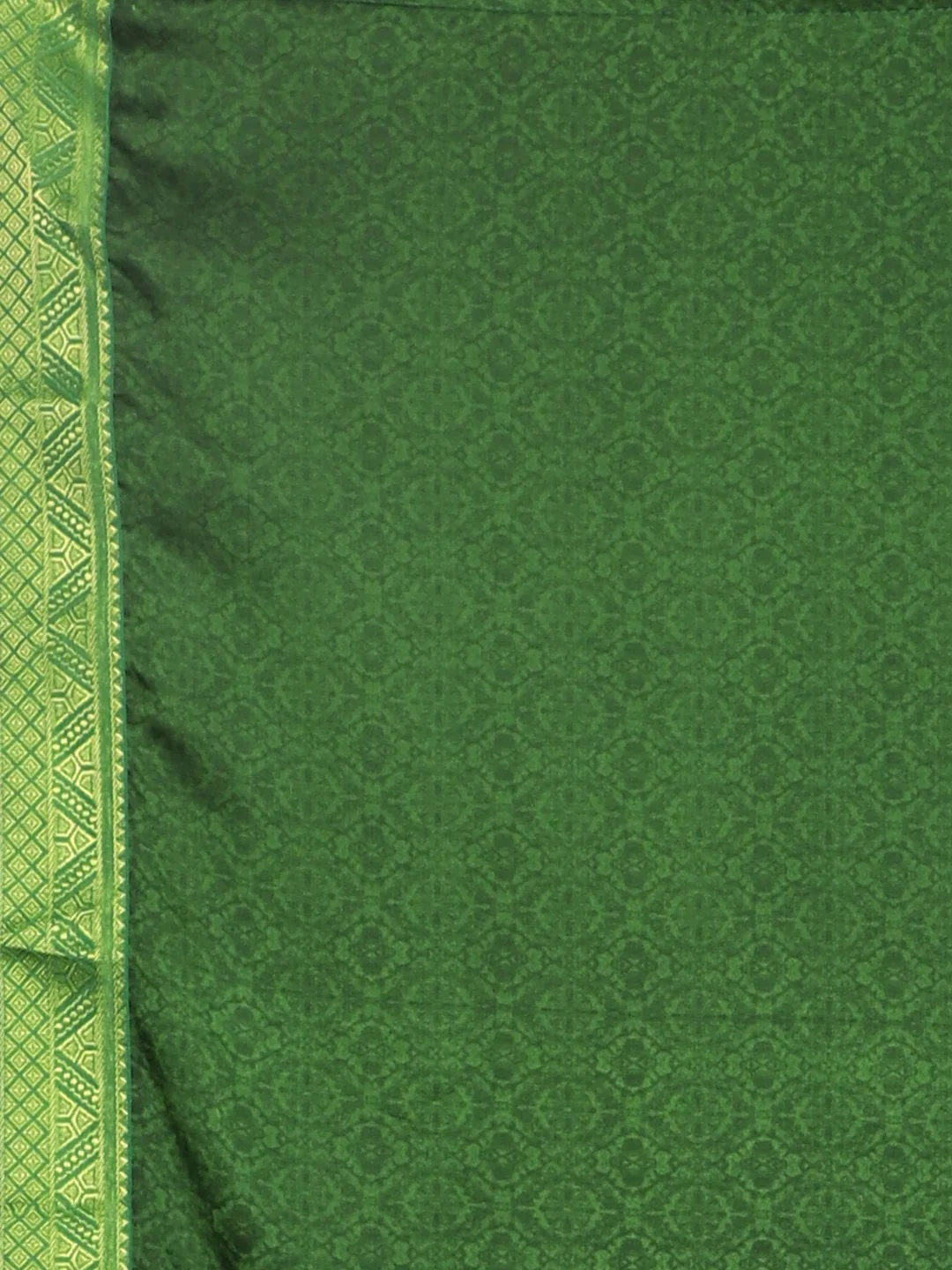 Neerus Green Printed Saree With Blouse - Image 6