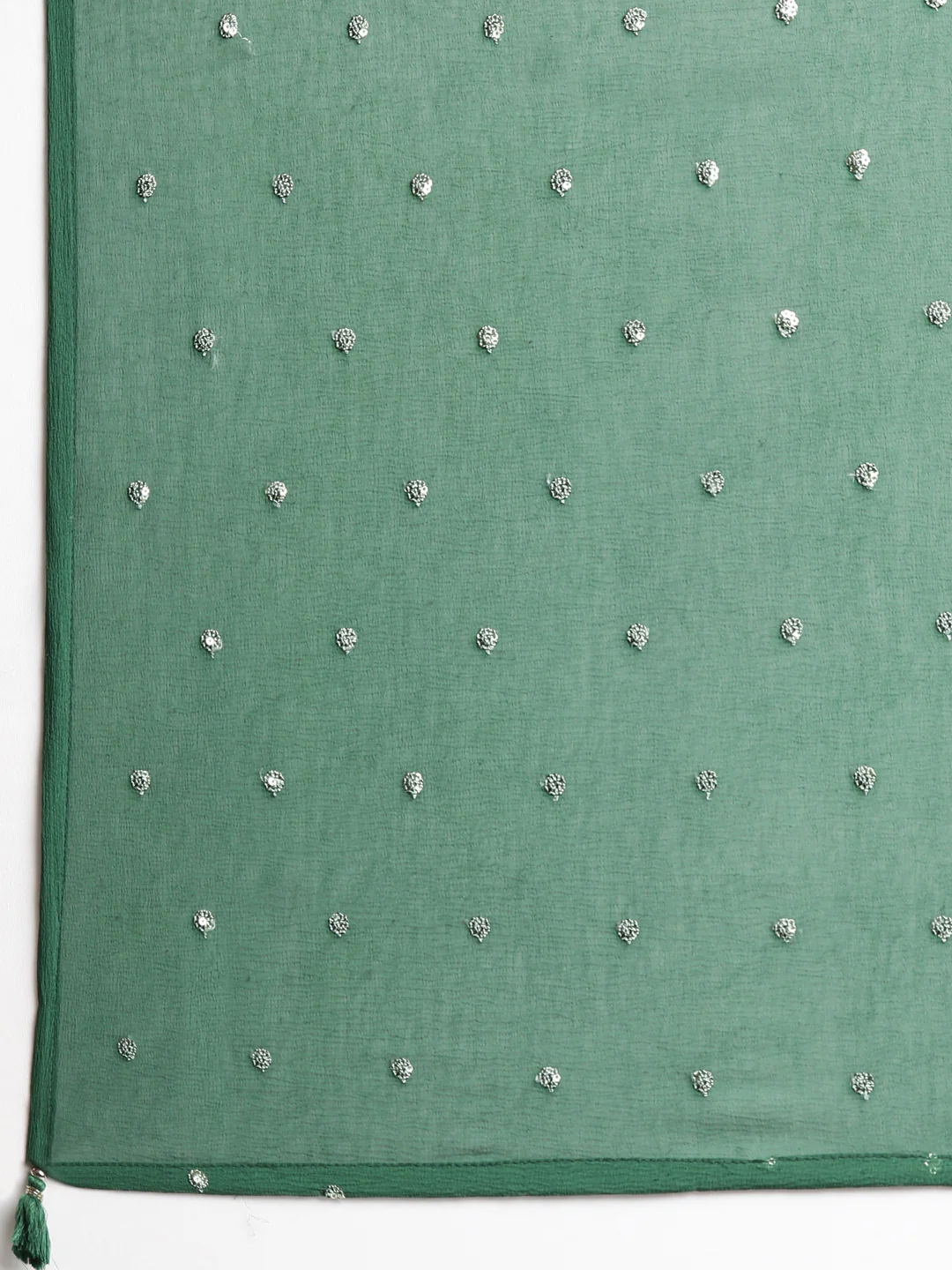 Neerus Green Printed Straight Kurta and Trousers With Dupatta - Image 7