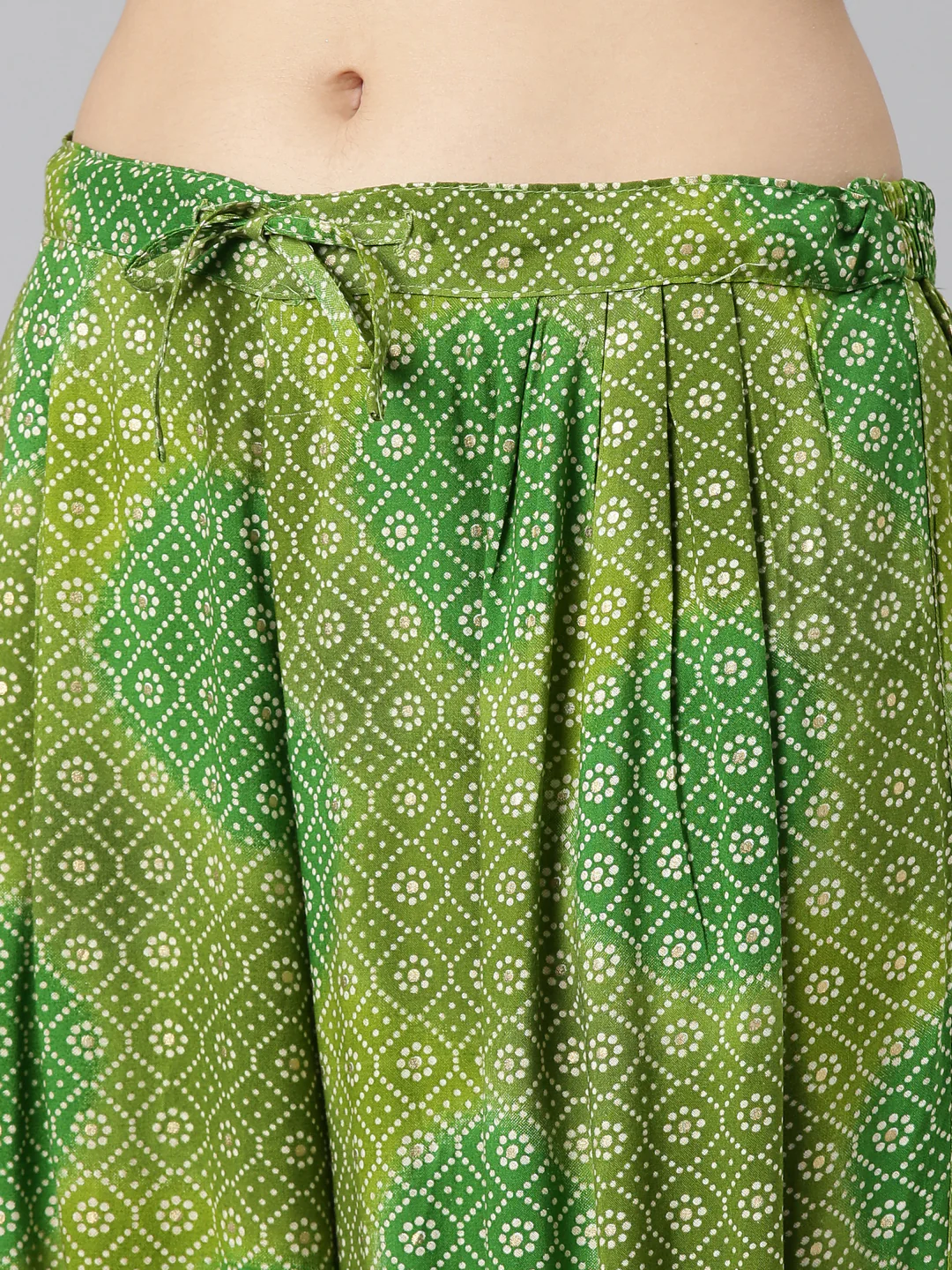Neerus Green Regular Straight Printed Kurta And Salwar With Dupatta - Image 6