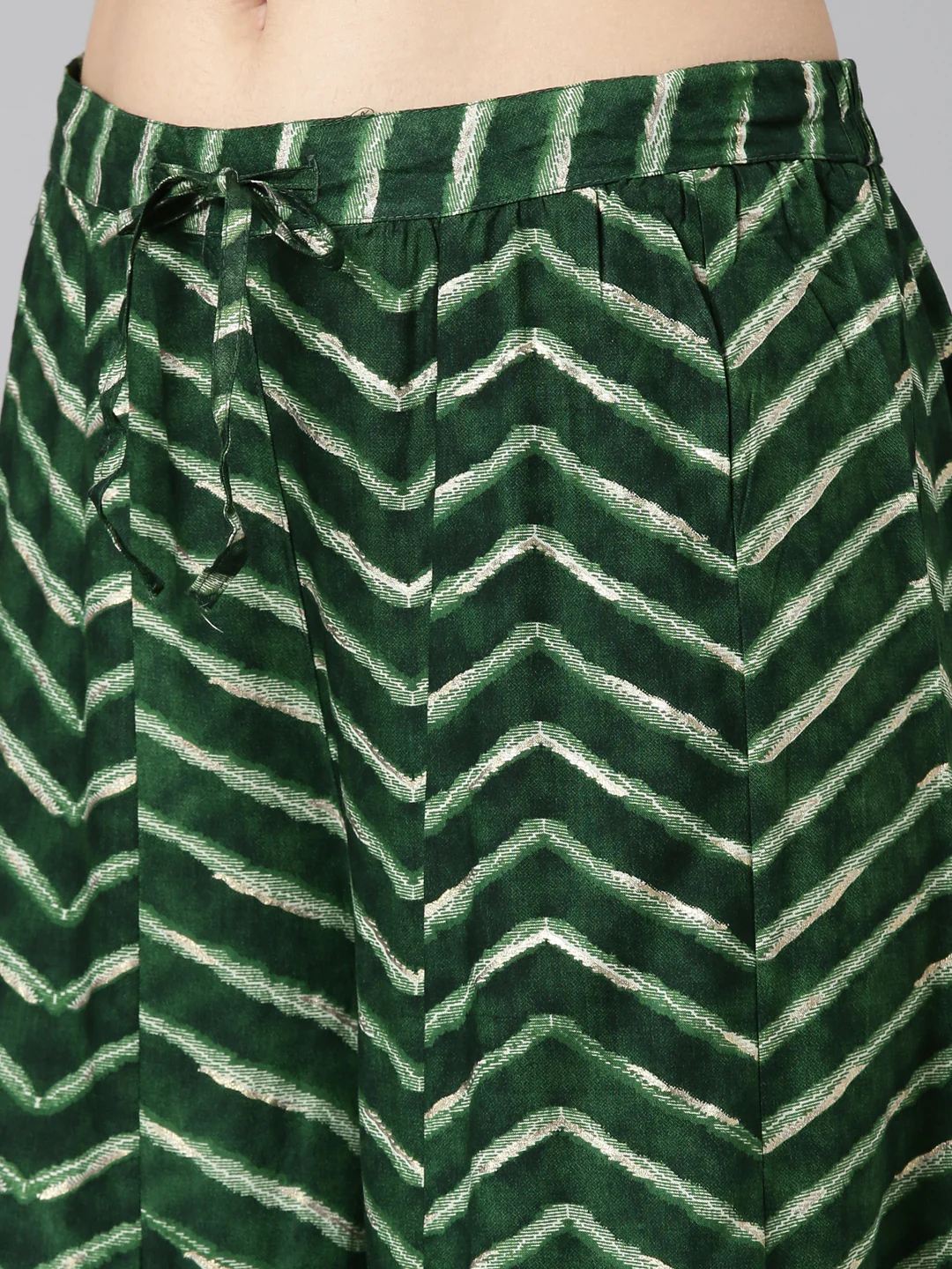 Neerus Green Regular Straight Printed Kurta And Sharara With Dupatta - Image 6