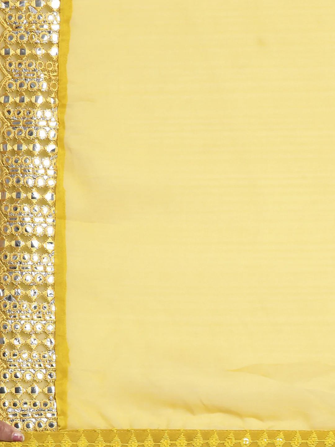 Neerus Green Solid Straight Kurta and Trousers With Dupatta - Image 7
