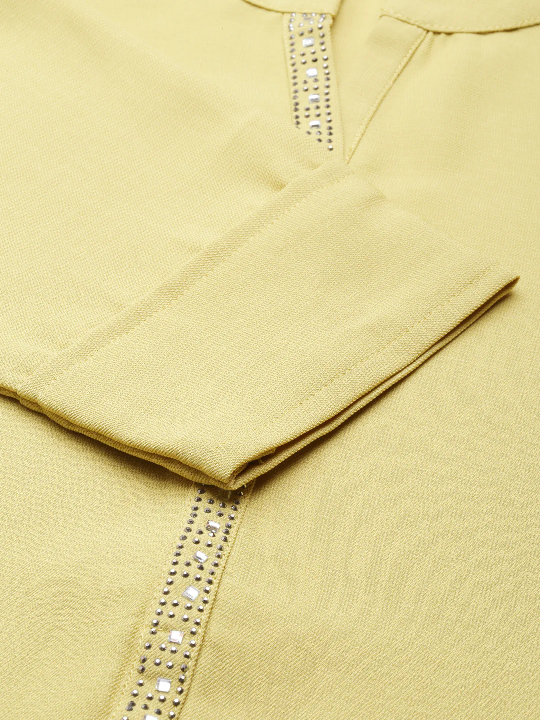 Neerus Green Straight Solid Viscose Rayon Kurta - Image 5