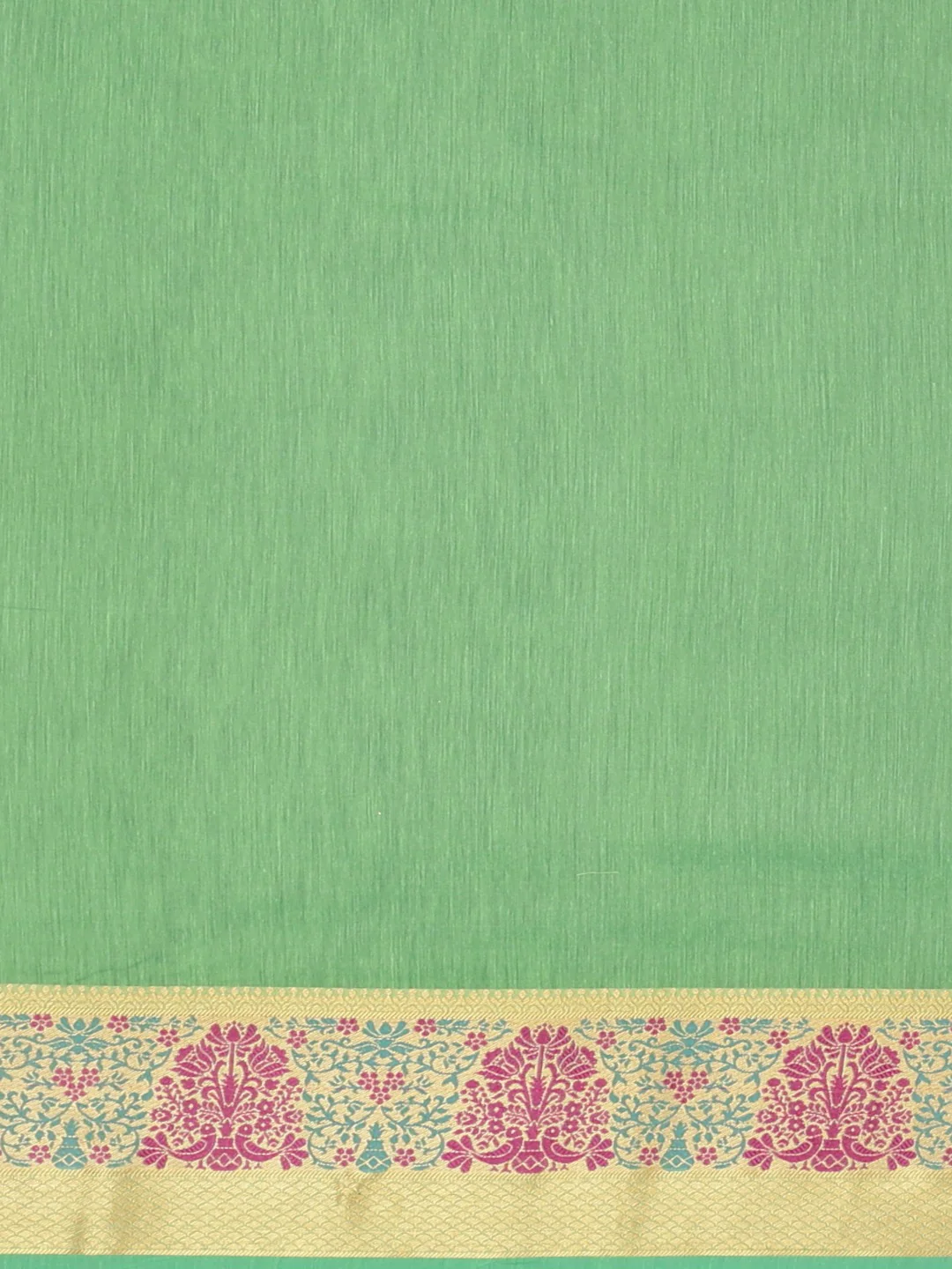 Neerus Green Textured Saree With Blouse - Image 3