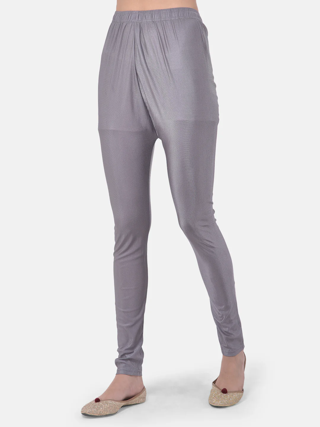 Neerus Grey Color Chanderi Fabric Suit-Fusion - Image 6