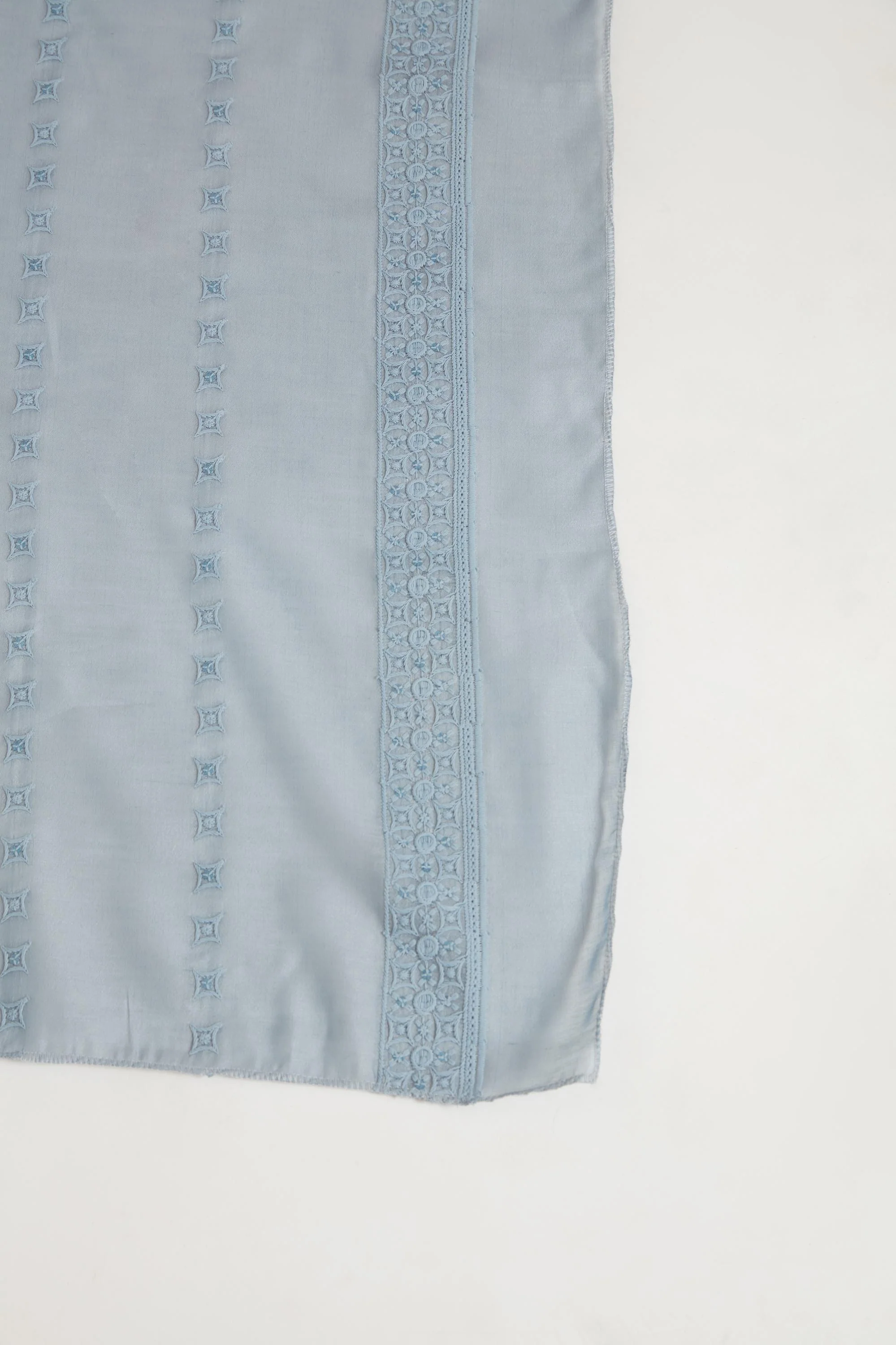 Neerus Grey Color Chanderi Fabric Suit Set - Image 6