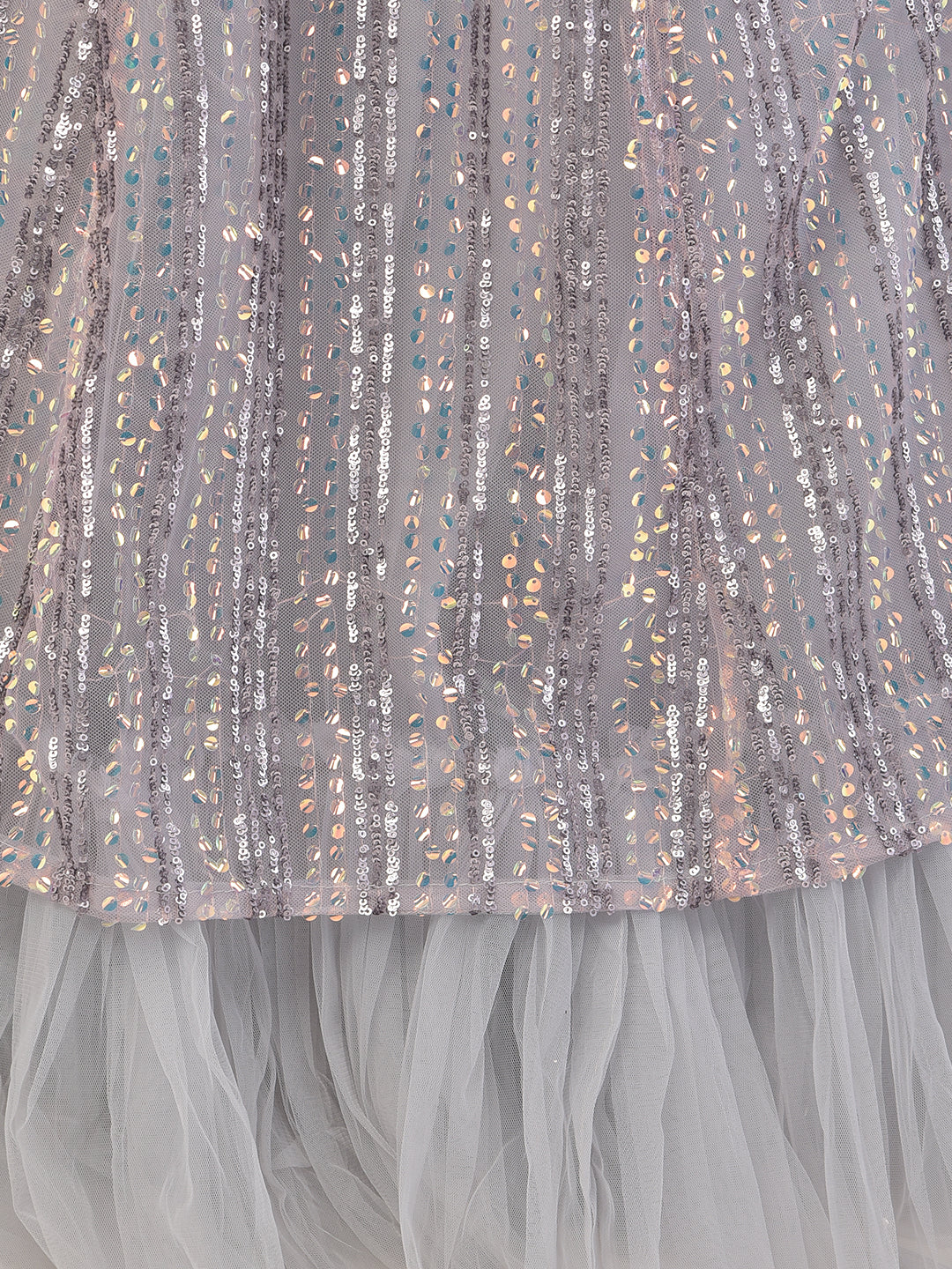 Neerus Grey Color Nett Fabric Ghagra Set - Image 6