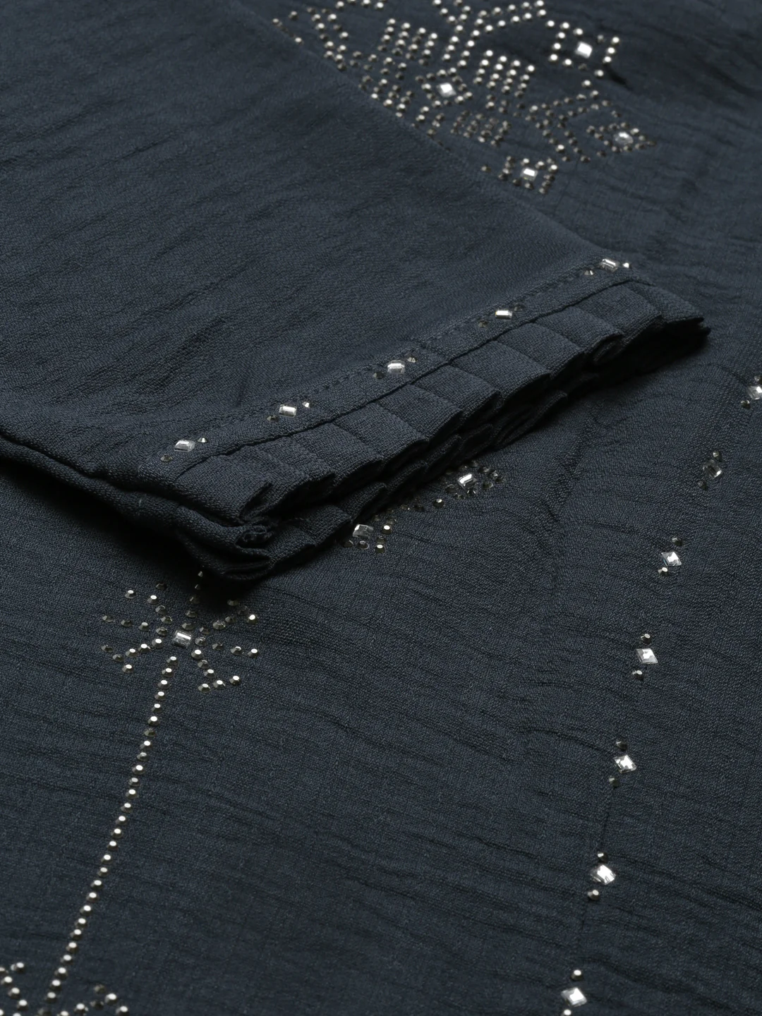Neerus Grey Color Rayon Fabric Kurta - Image 7