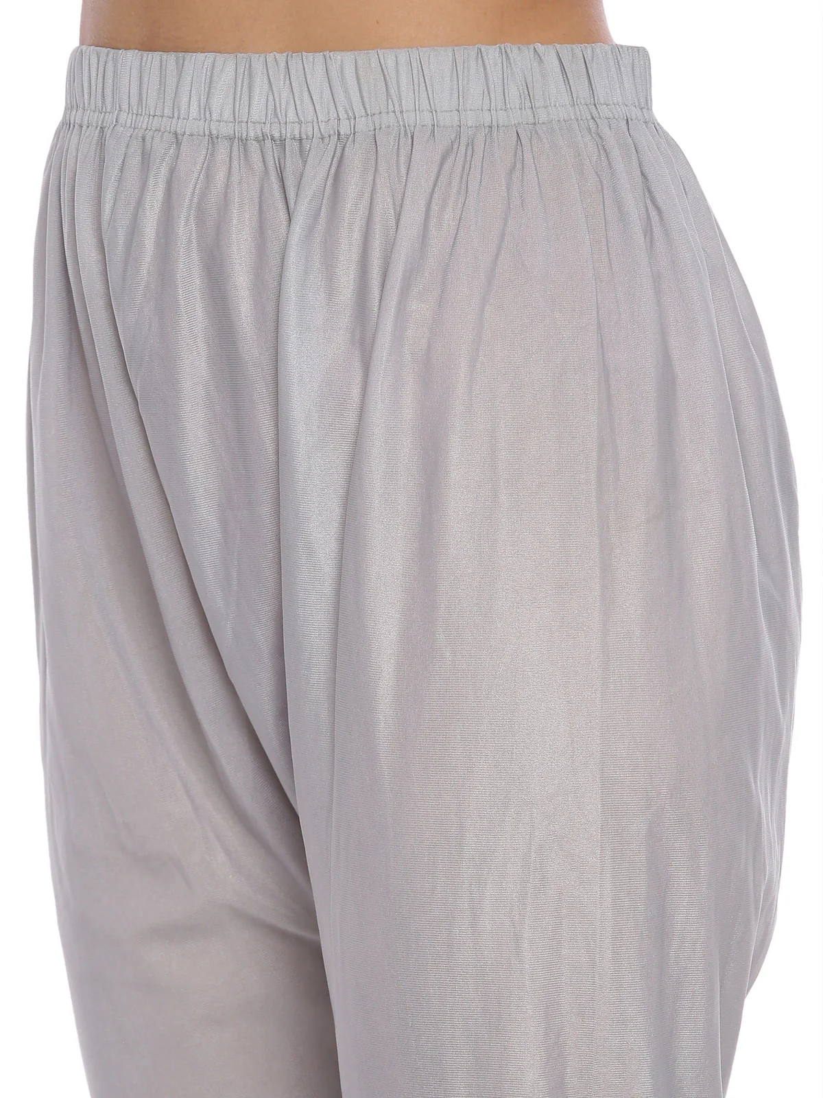 Neerus Grey Embellished Anarkali Kurta With Dupatta - Image 4