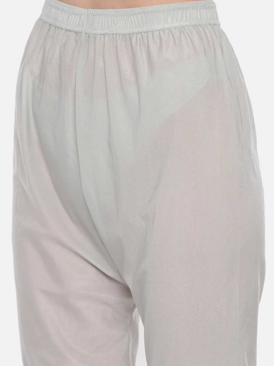 Neerus Grey Embellished Kurta With Pant & Dupatta - Image 4