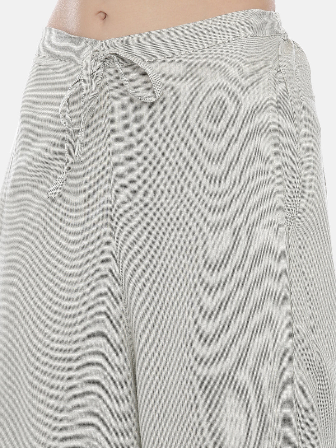 Neerus Grey Embroidered Kurta & Palazzo Set - Image 7