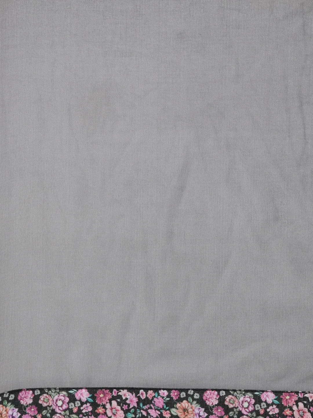 Neerus Grey Regular Straight Floral Kurta And Trousers With Dupatta - Image 6